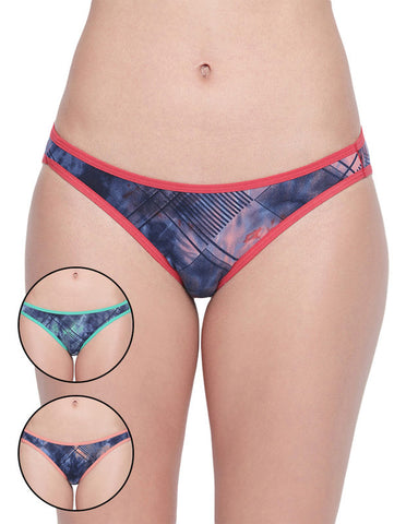 Bodycare Pack of 3 Premium Printed Bikini Briefs in Assorted Color-6604