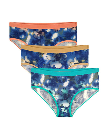 Bodycare Pack of 3 Premium Printed Hipster Briefs in Assorted Color-6643