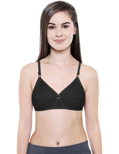Bodycare Full Coverage,Non Padded Bra-6824-Black