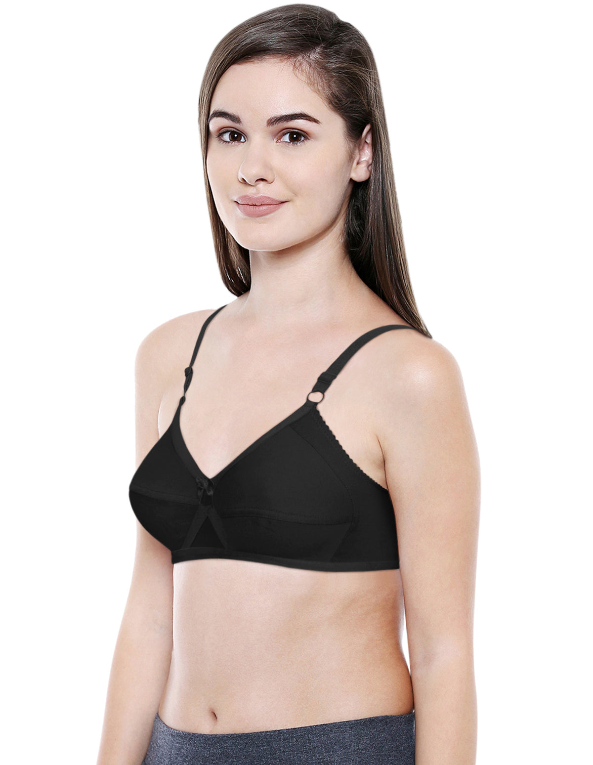 Bodycare Full Coverage,Non Padded Bra-6824-Black