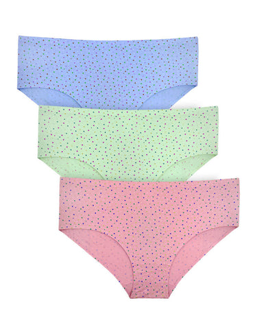Bodycare Pack of 3 Plus Size Panty in Assorted Prints-710-3PCS