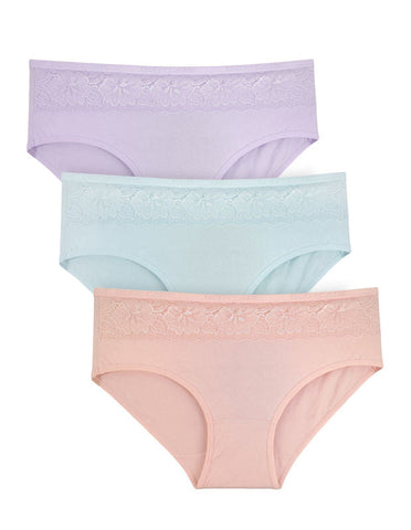 Bodycare  Pack of 3 Plus Size Panty in Assorted Colors-721-3PCS