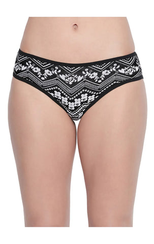 Bodycare Pack of 3 Premium Printed Hipster Briefs in Assorted Color-8005