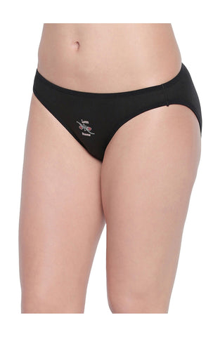 Bodycare Pack of 3 Regular Solid Bikini Briefs in Assorted Color-8012