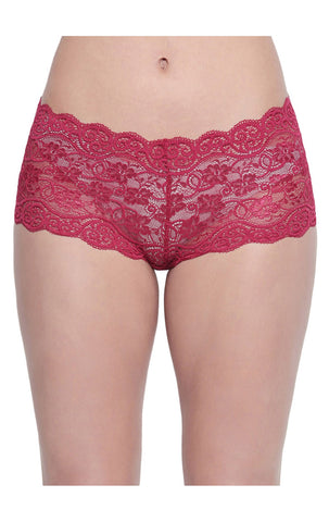 Bodycare Pack of 3 Floral Lacy Hipster Briefs in Assorted Color-8013