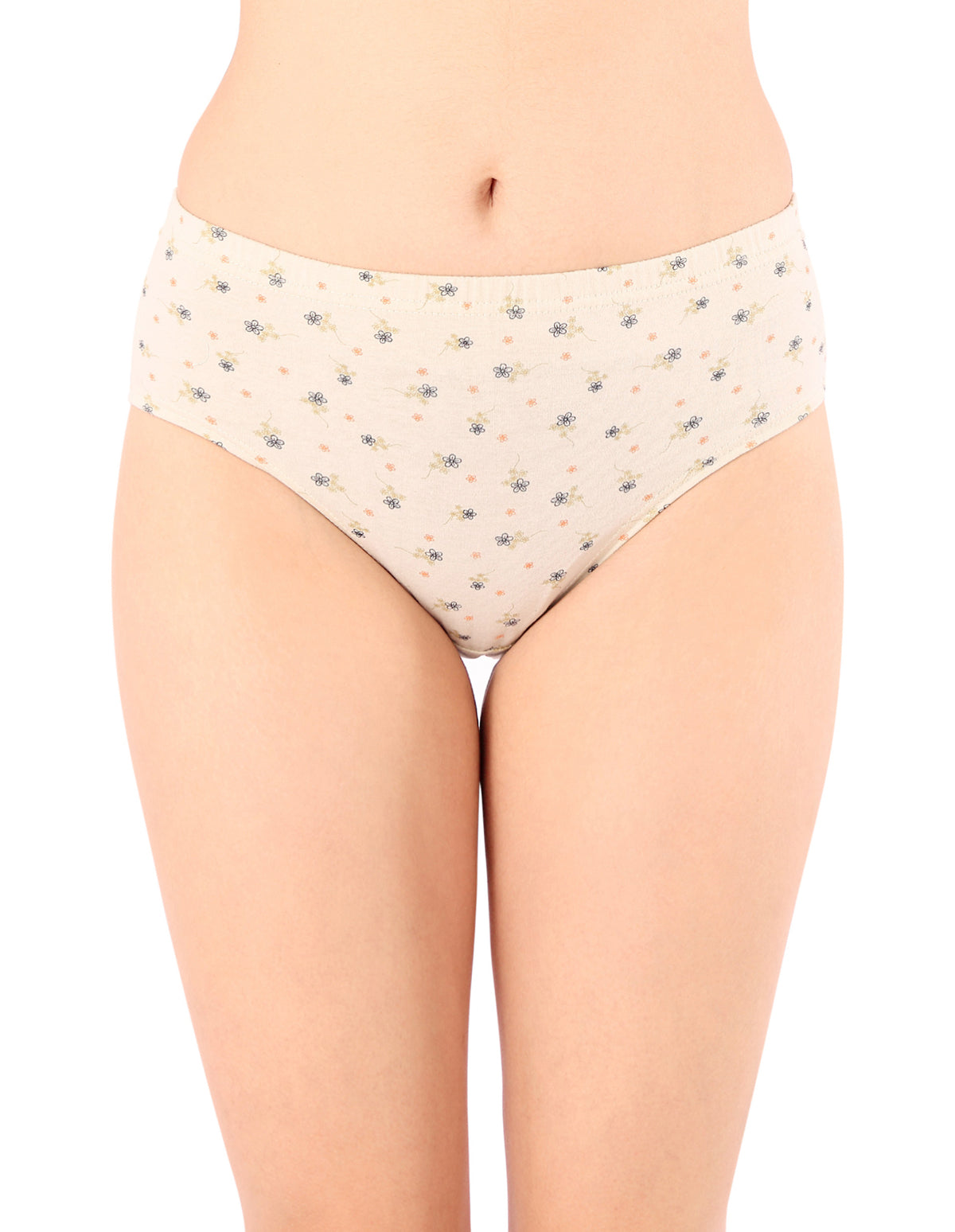 Bodycare Mid Rise Floral Print Panty (Pack of 3) - Multicolor - 8492