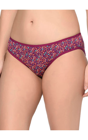Bodycare Pack of 3 Printed Panty in Assorted Colors-8579B-3PCS