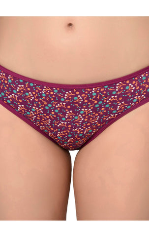 Bodycare Pack of 3 Printed Panty in Assorted Colors-8579B-3PCS