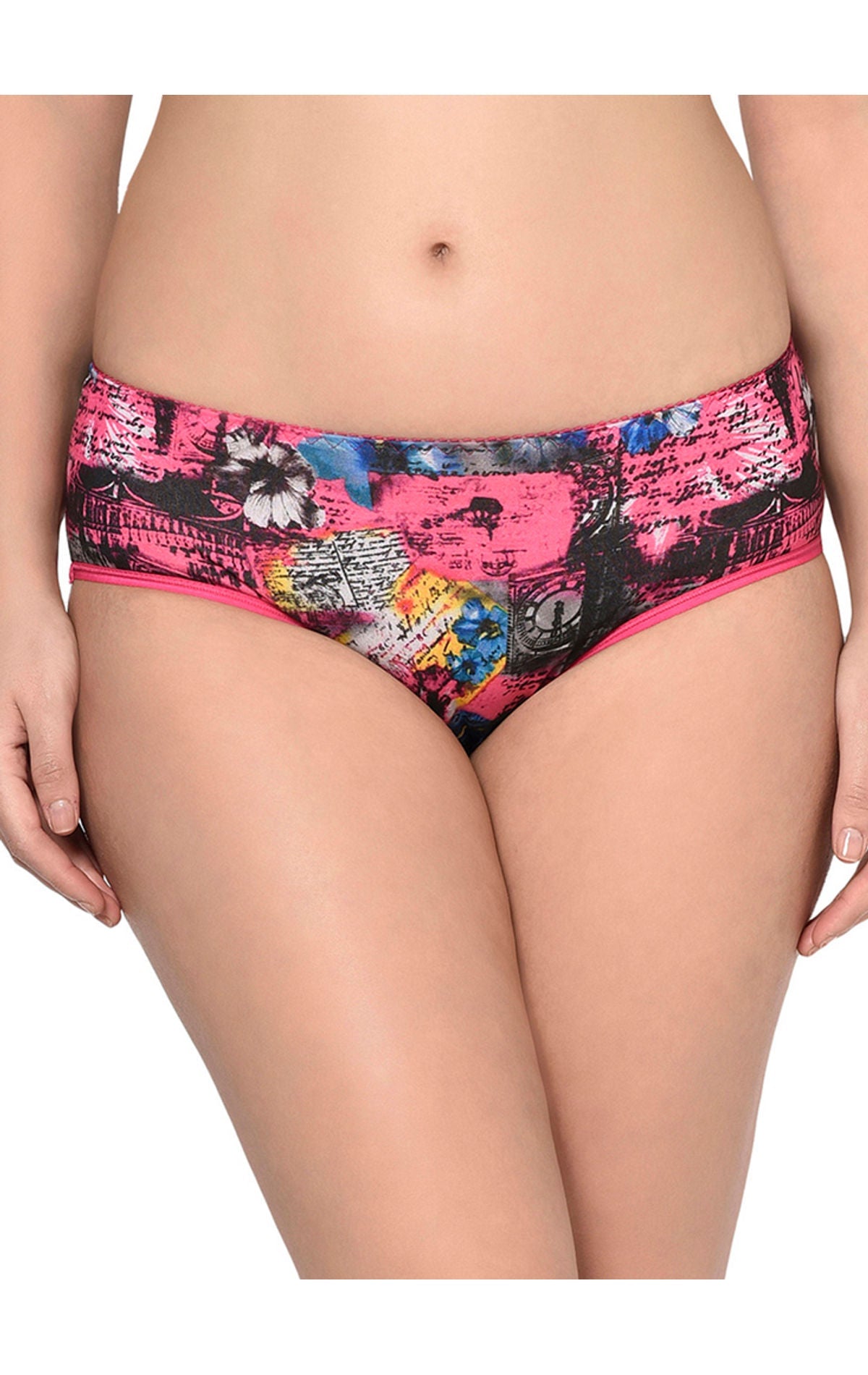 BODYCARE Pack of 3 Hipster Panty in Assorted Print-9006