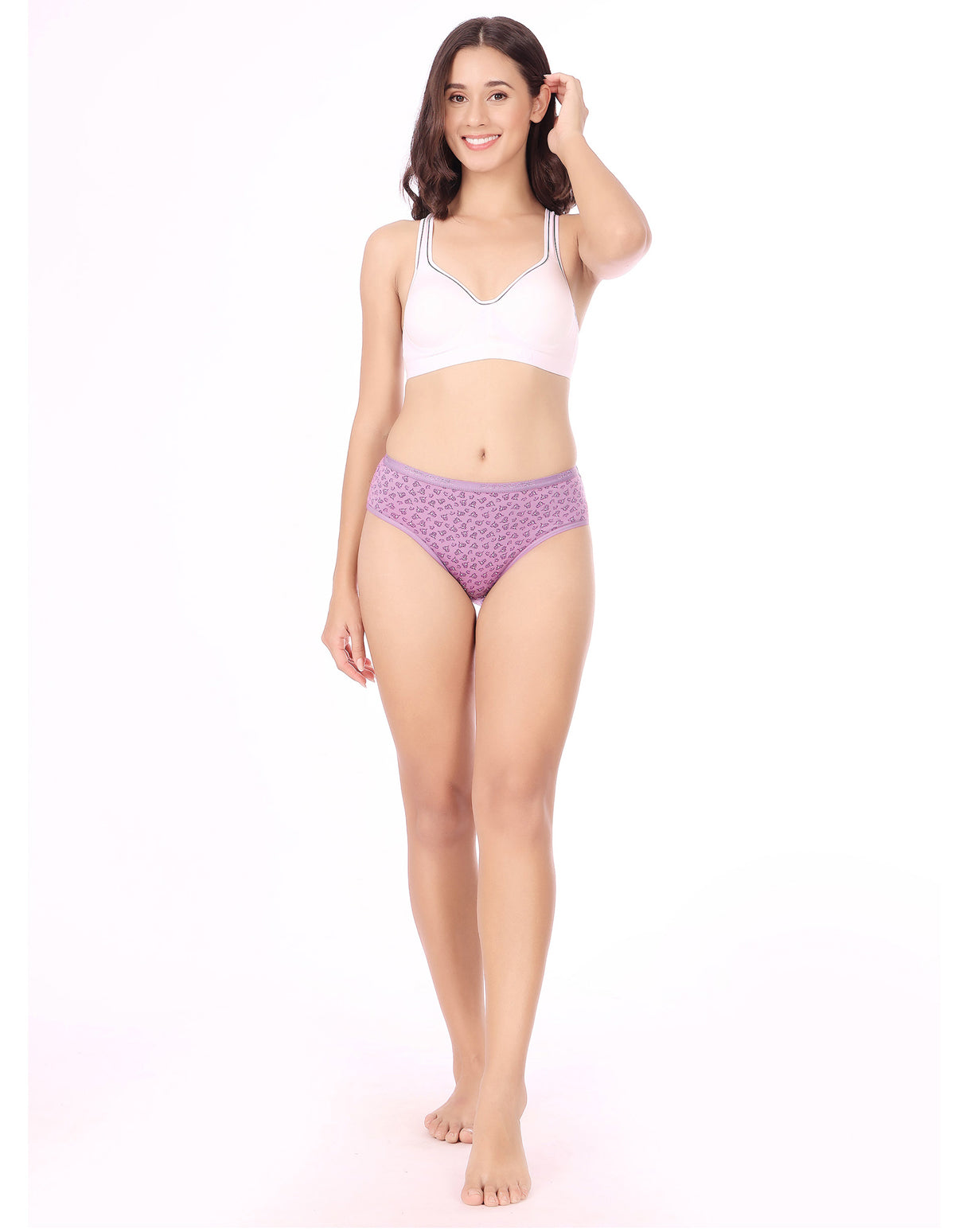 Bodycare Mid Rise Floral Print Panty (Pack of 3) - Multicolor - 9278