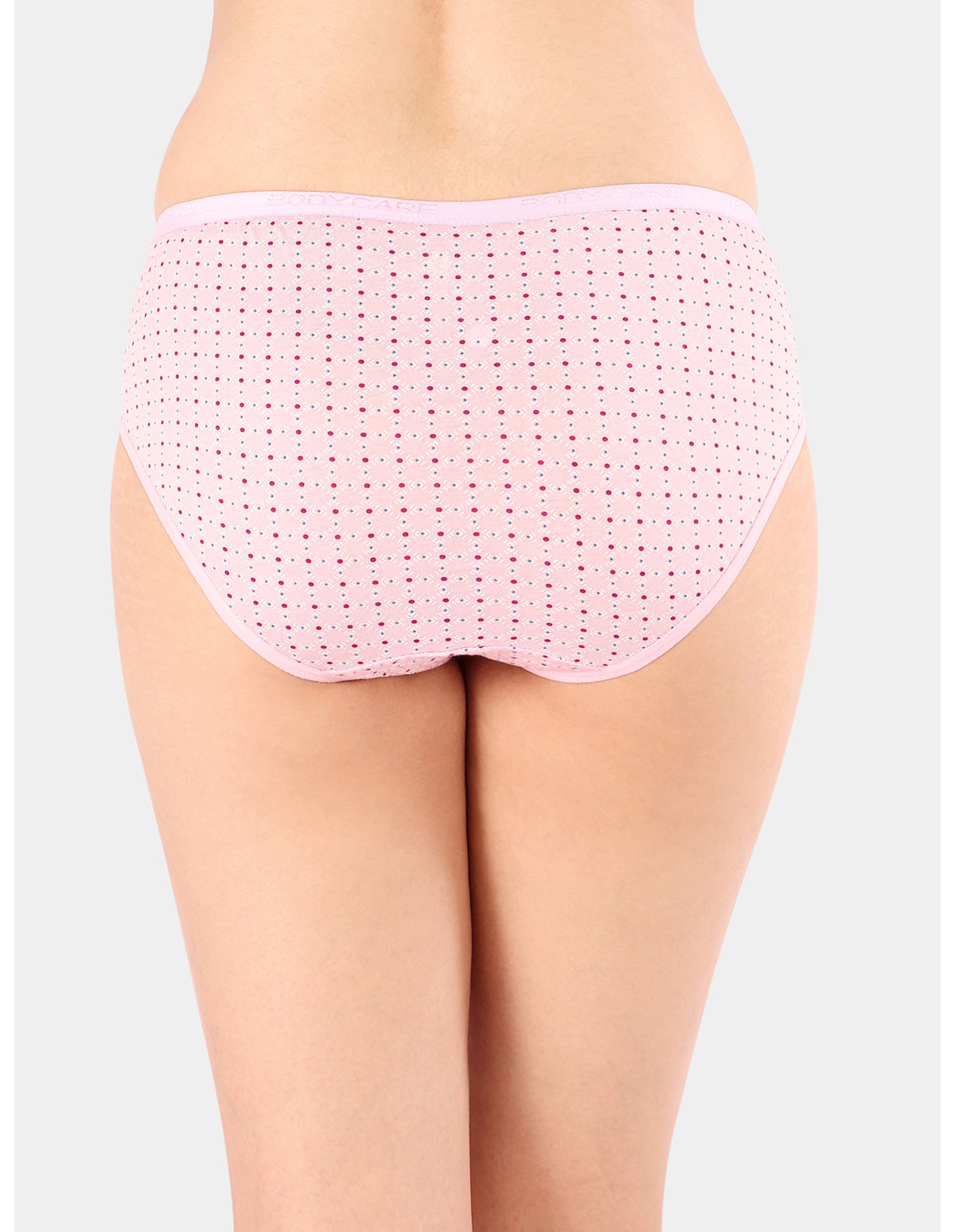 Bodycare Mid Rise Self Design Panty (Pack of 3) - Multicolor - 9286