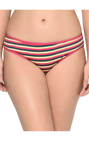Bodycare Pack of 3 Stripes Hipster Panty in Assorted Print-9460