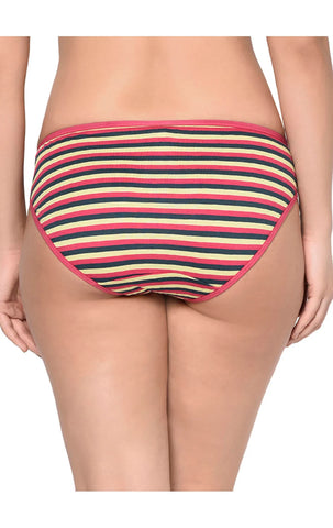 Bodycare Pack of 3 Stripes Hipster Panty in Assorted Print-9460