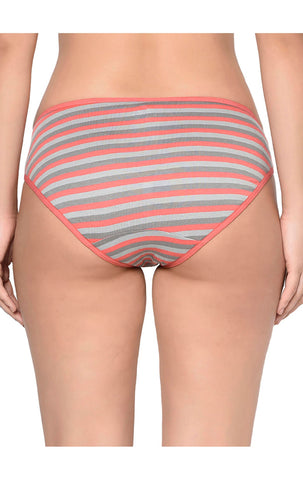 Bodycare Pack of 3 Stripes Hipster Panty in Assorted Print-9460