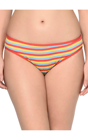 Bodycare Pack of 3 Stripes Hipster Panty in Assorted Print-9460