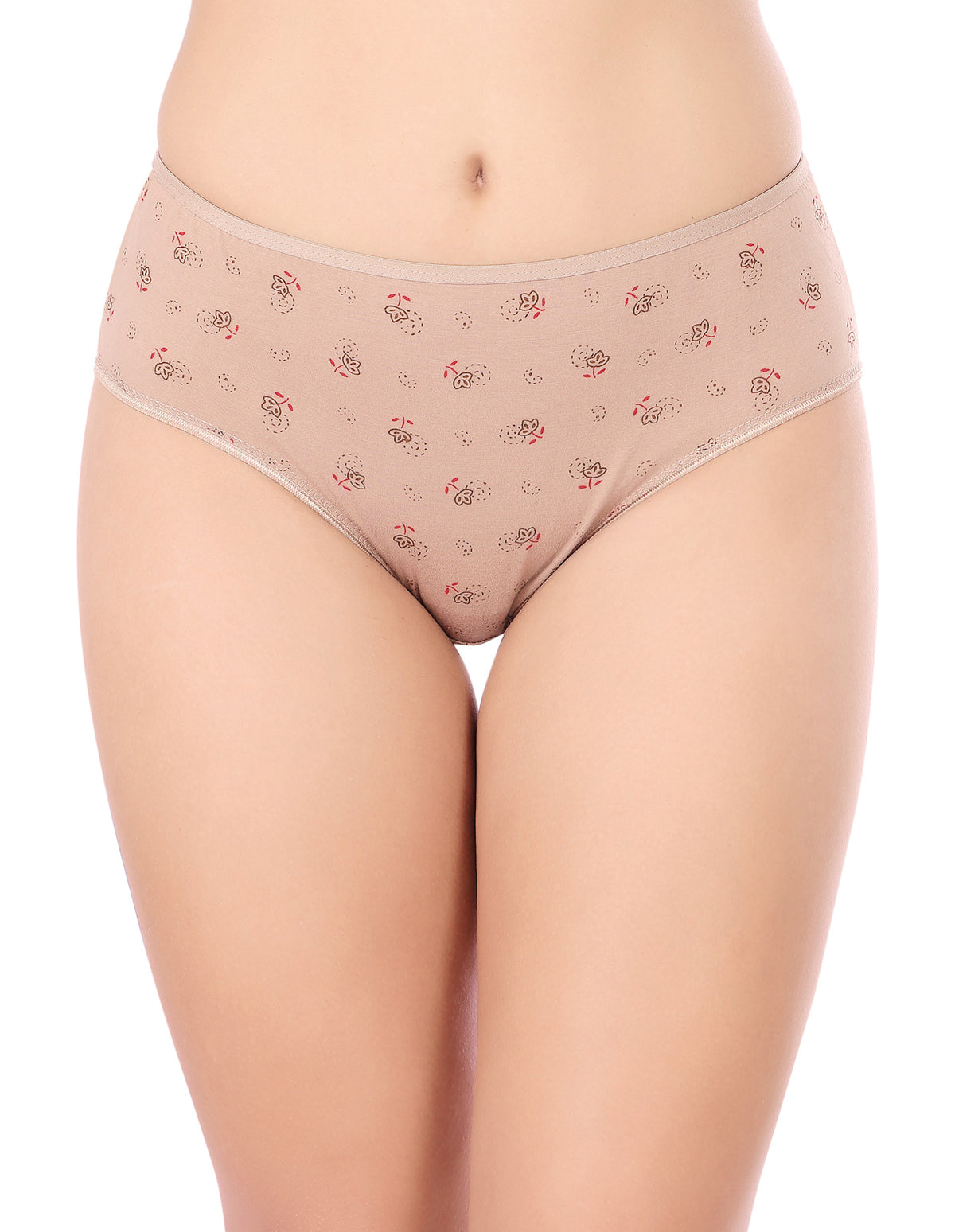 Bodycare Mid Rise Floral Print Panty (Pack of 3) - Multicolor - 9763