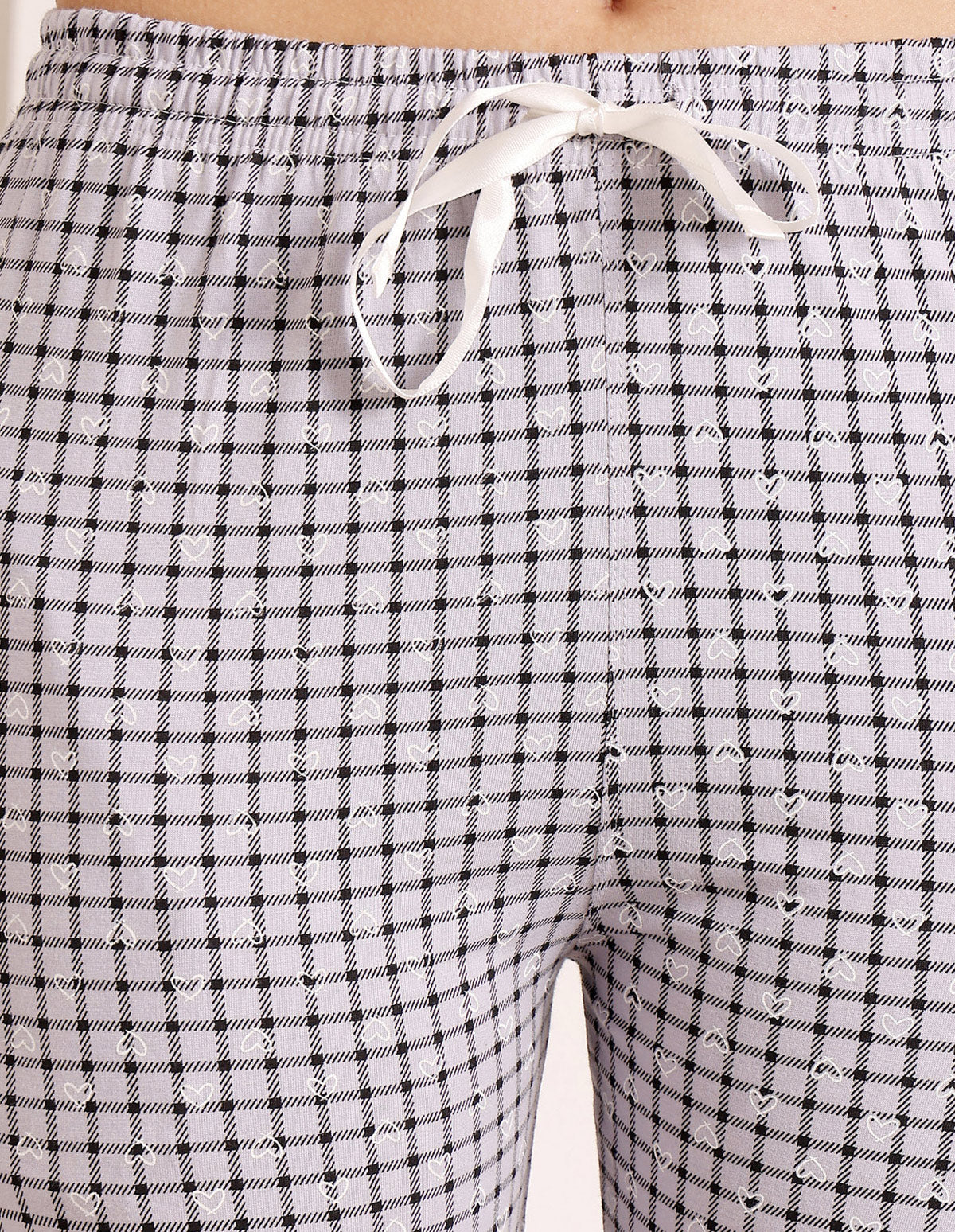 Bodycare Women’s Black & Grey Printed T-Shirt & Capri Co-ord Set for Everyday Wear-BSCS16038