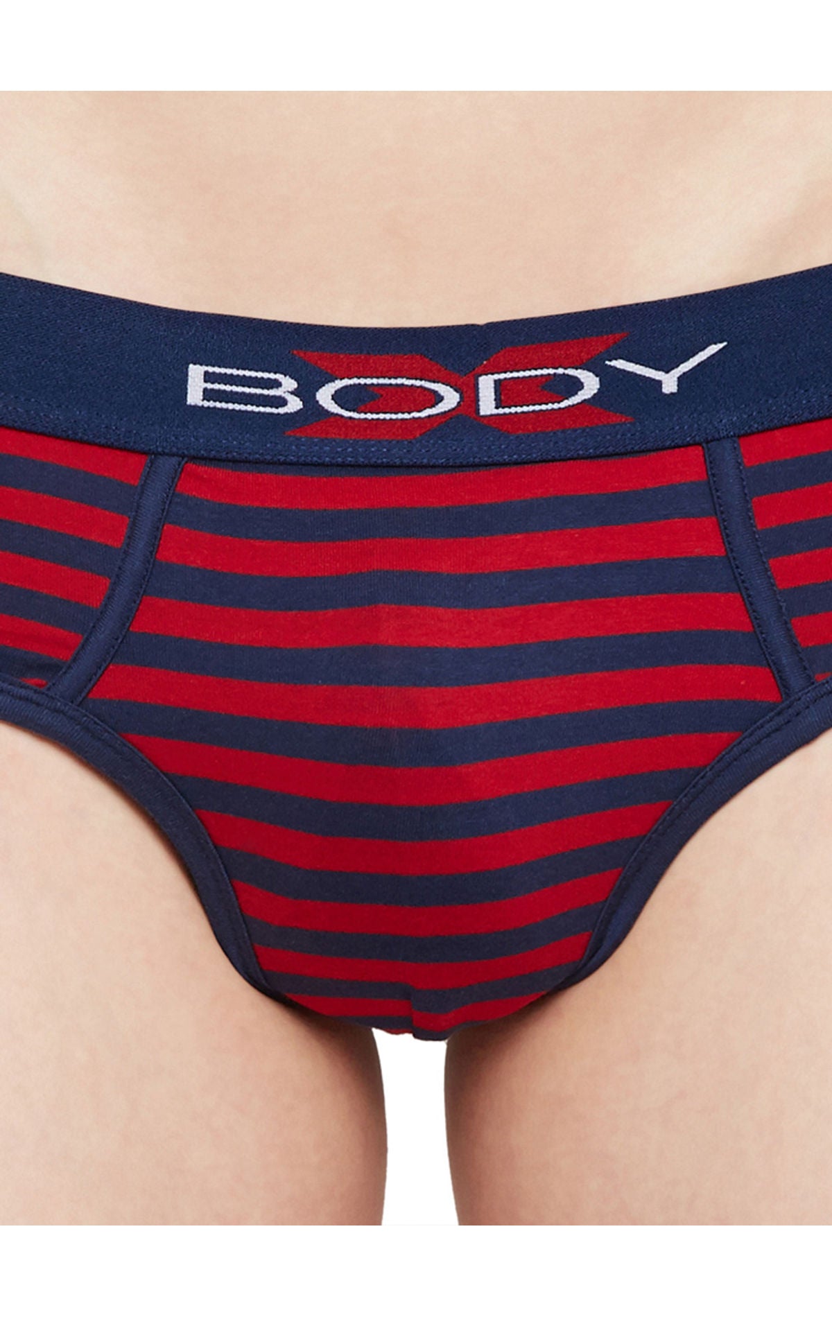 BodyX Striped Briefs-BX03B Navy