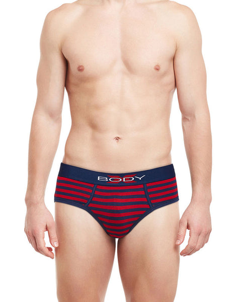 BodyX Striped Briefs-BX03B Navy