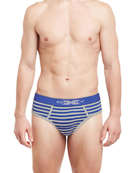 BodyX Striped Briefs-BX03B Royal Blue
