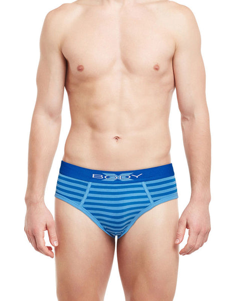 BodyX Striped Briefs-BX03B S.Blue