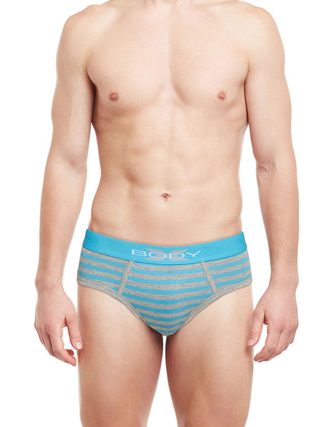 BodyX Striped Briefs-BX03B Turquoise