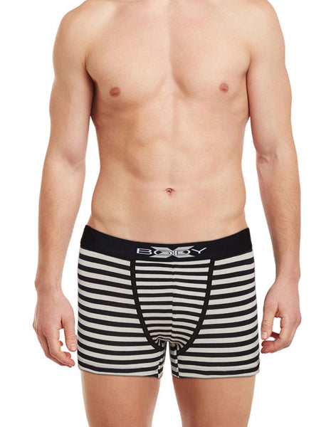 BodyX Striped Trunks-BX03T Black