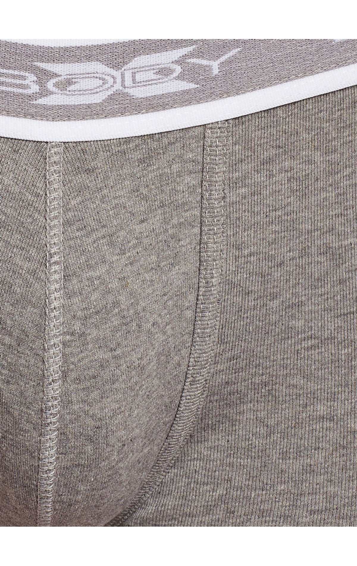 BodyX Solid Trunks-BX05T-Grey Milange