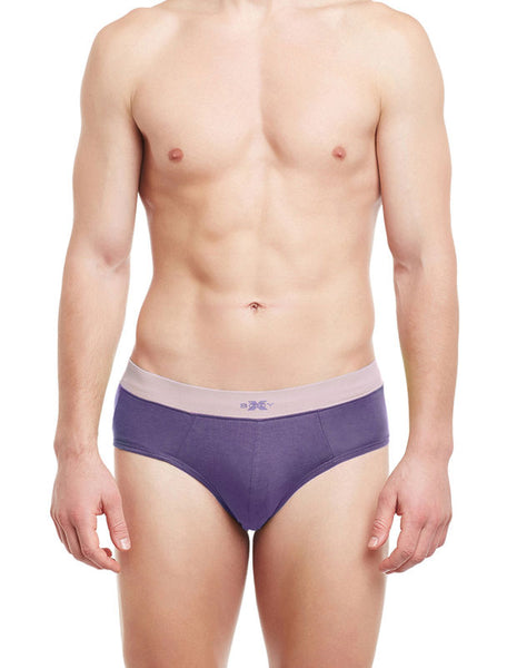 BodyX Solid Briefs-BX07B-Purple