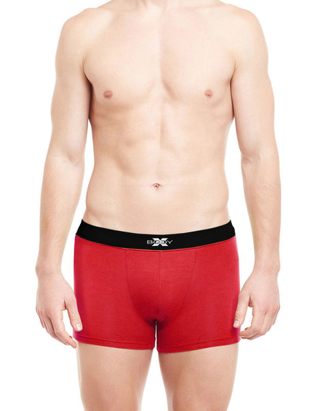 BodyX Solid Trunks-BX07T-Red