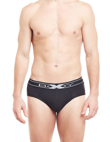 BodyX Solid Briefs-BX10B-Black