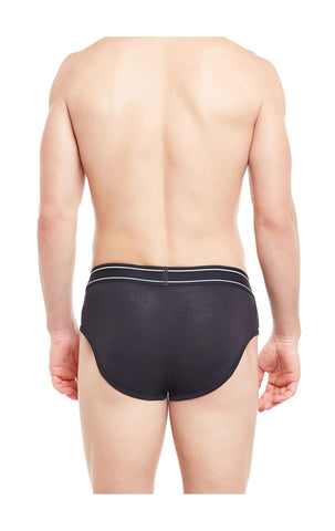 BodyX Solid Briefs-BX10B-Black