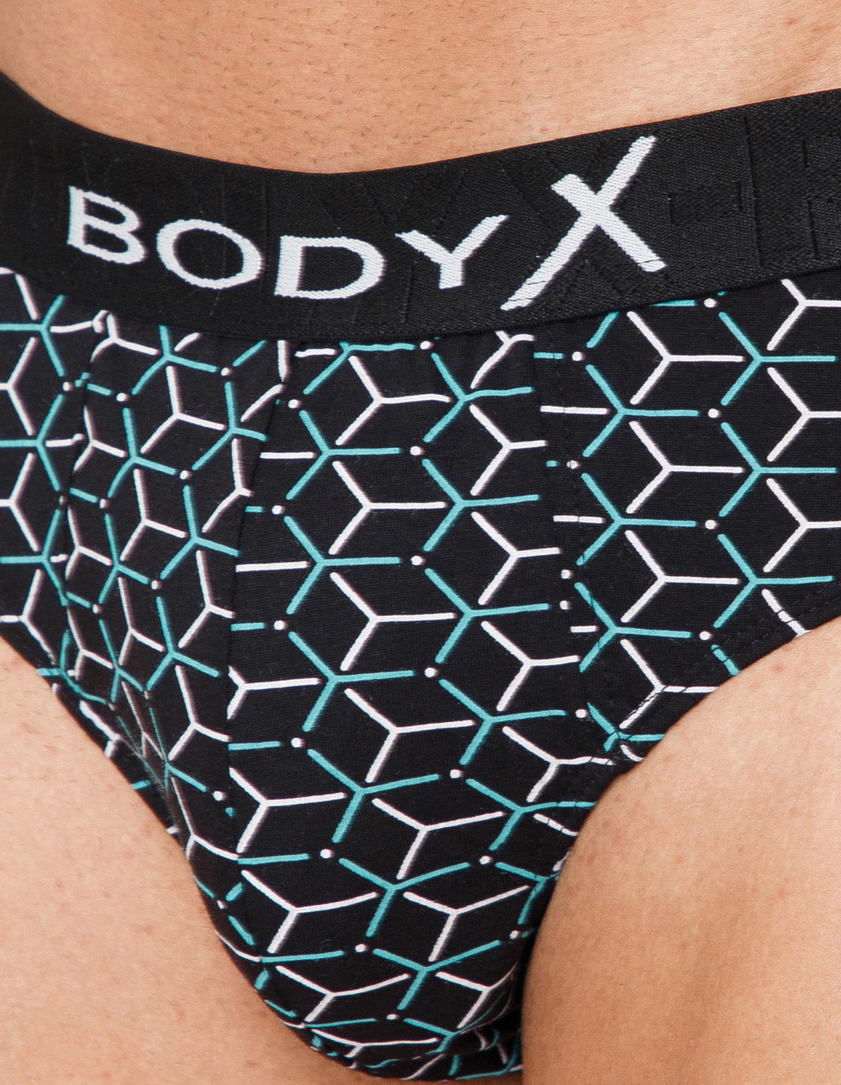 BodyX Men Printed Cotton Super combed Brief-BX1101B-P10-ASSORTED