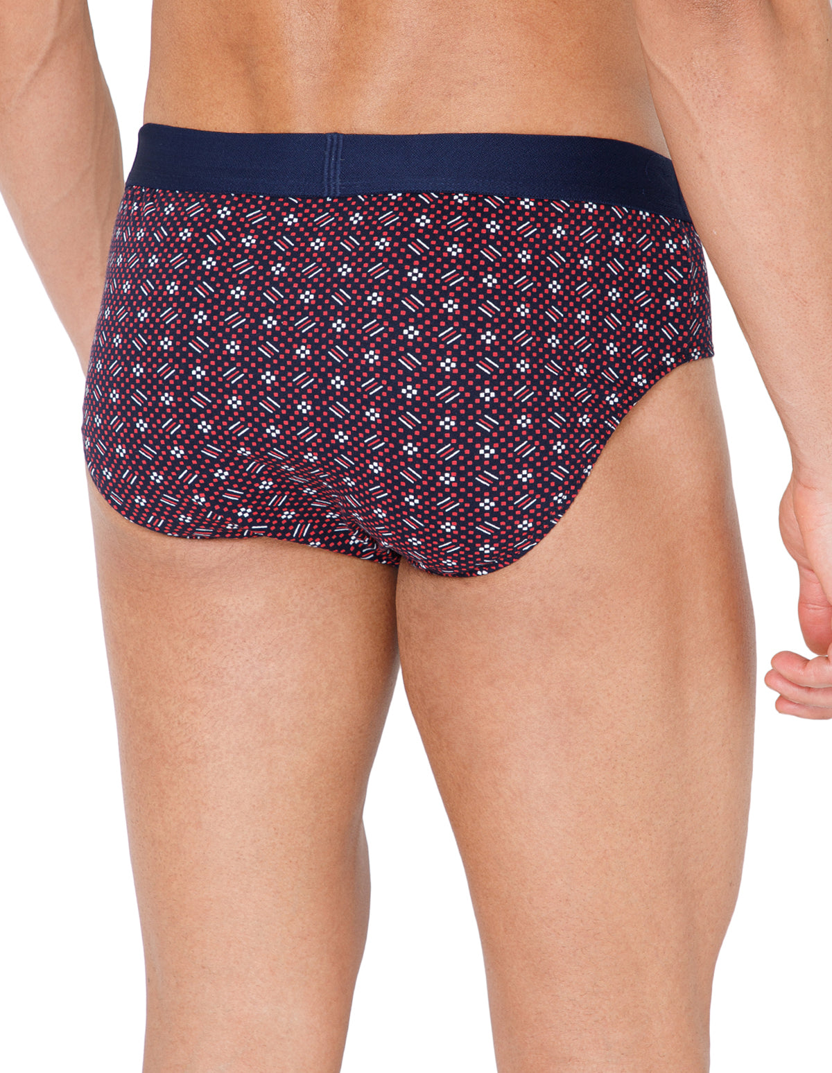 BodyX Men Printed Cotton Super combed Brief-BX1101B-P1-ASSORTED