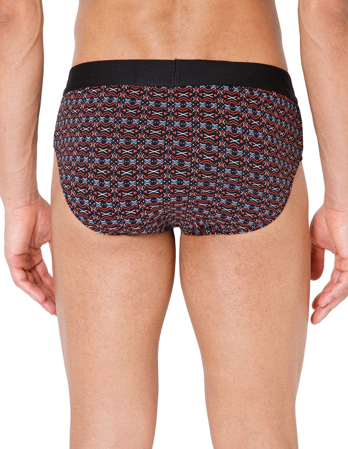 BodyX Men Printed Cotton Super combed Brief-BX1101B-P4-ASSORTED