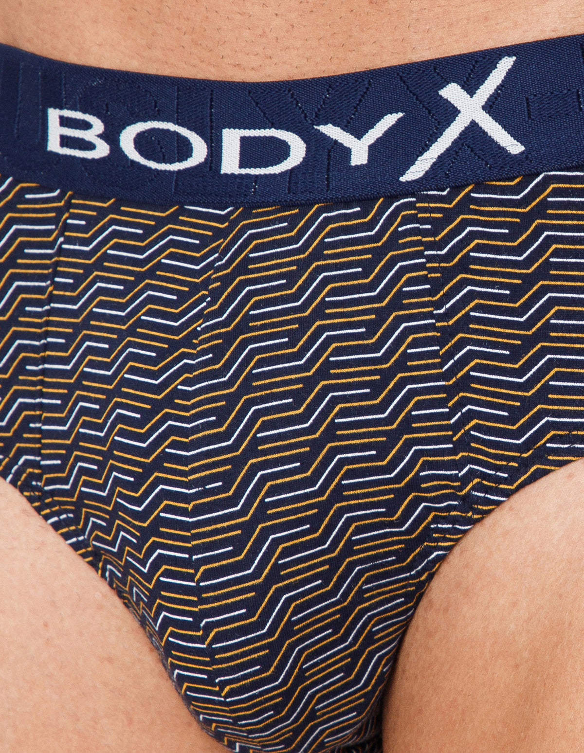 BodyX Men Printed Cotton Super combed Brief-BX1101B-P9-ASSORTED