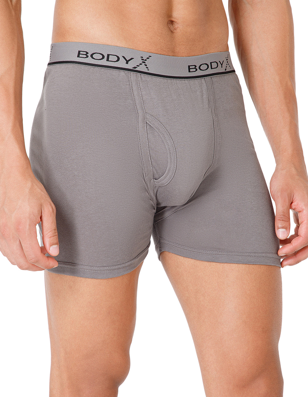 BodyX Men Solid Cotton Super combed Trunk-BX1106T-GREY-ASSORTED
