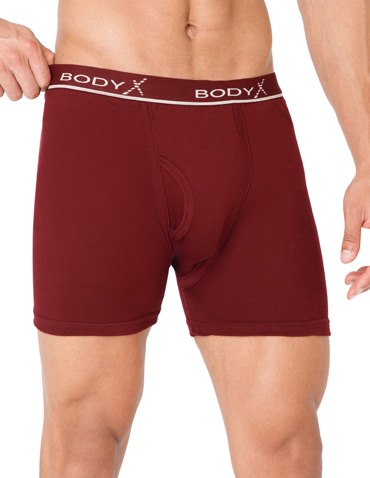 BodyX Men Solid Cotton Super combed Trunk-BX1106T-MARN-ASSORTED