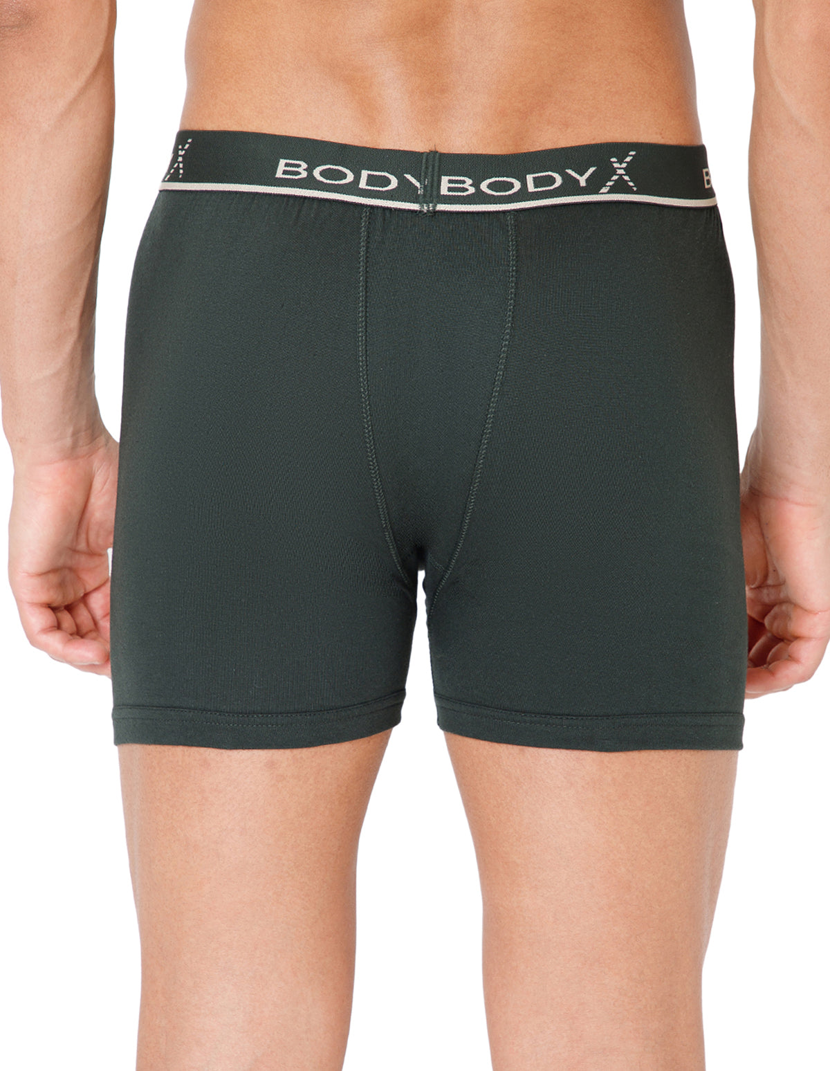 BodyX Men Solid Cotton Super combed Trunk-BX1106T-OLV-ASSORTED