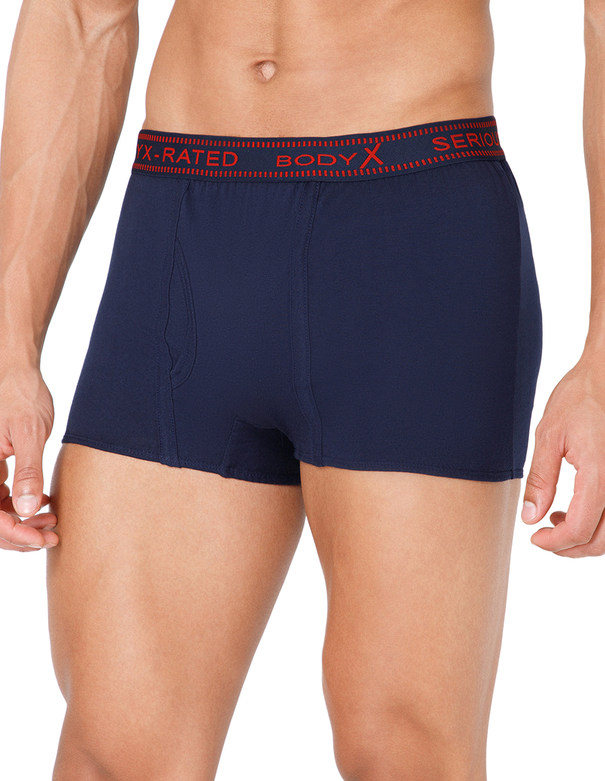 BodyX Men Solid Cotton Super combed Trunk-BX1115T-ABLUE