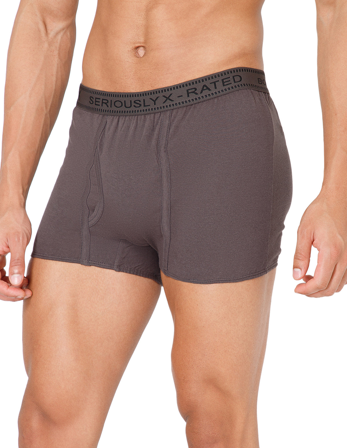 BodyX Men Solid Cotton Super combed Trunk-BX1115T-COAL