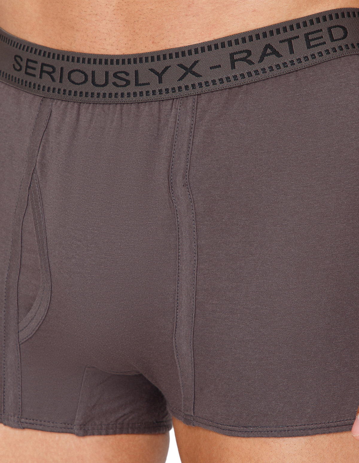 BodyX Men Solid Cotton Super combed Trunk-BX1115T-COAL