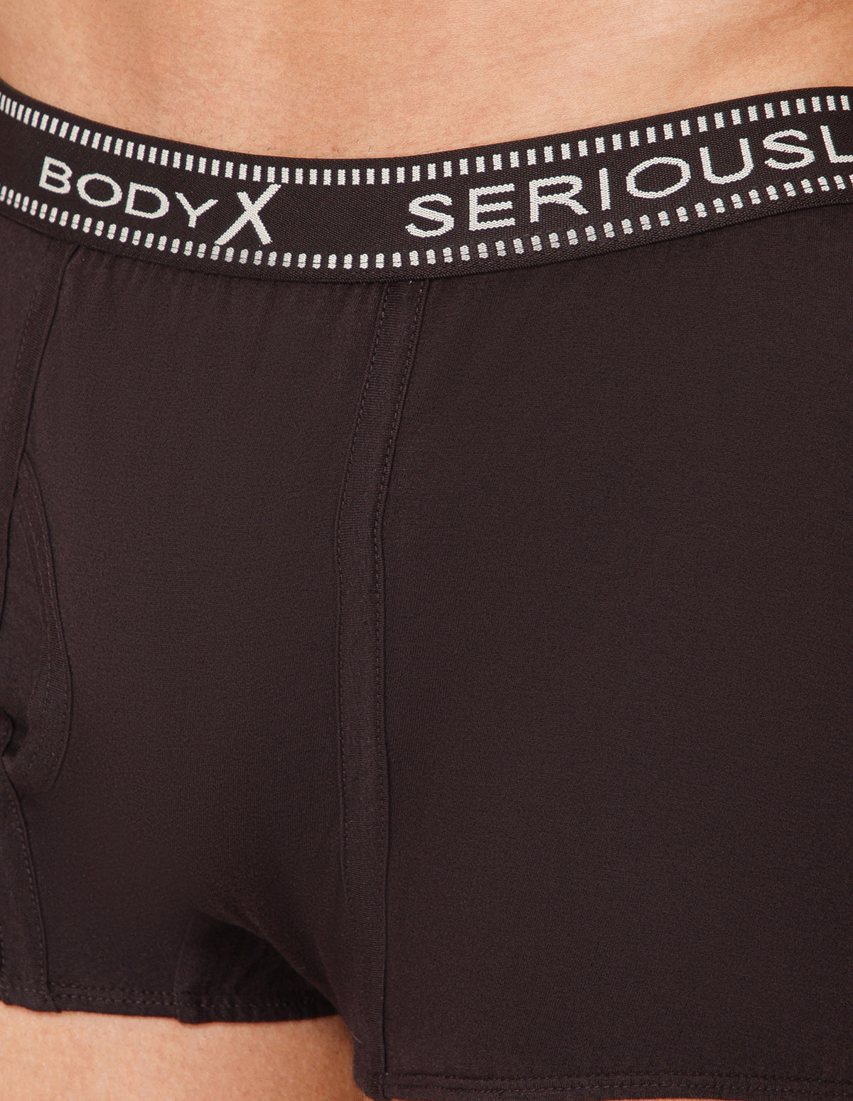 BodyX Men Solid Cotton Super combed Trunk-BX1115T-DBRWN