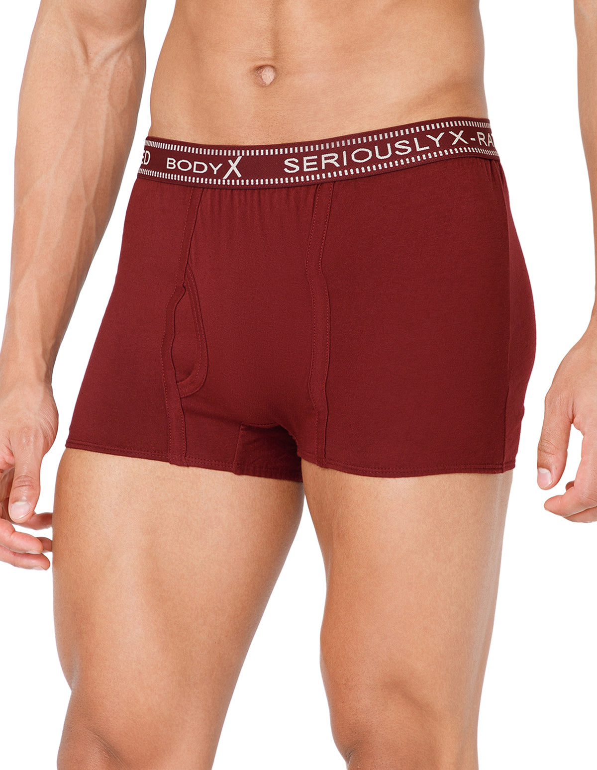 BodyX Men Solid Cotton Super combed Trunk-BX1115T-MARN-ASSORTED