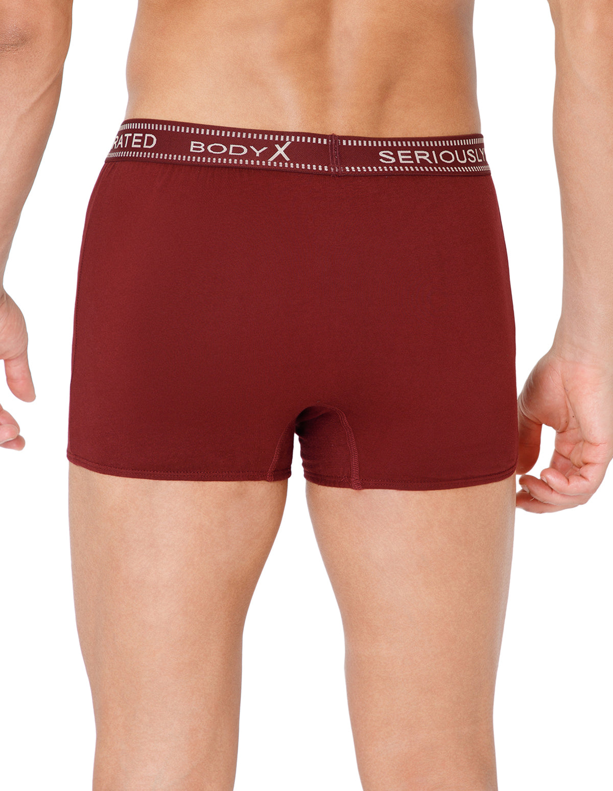 BodyX Men Solid Cotton Super combed Trunk-BX1115T-MARN