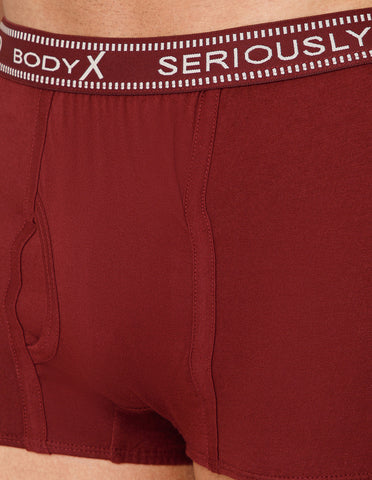 BodyX Men Solid Cotton Super combed Trunk-BX1115T-MARN
