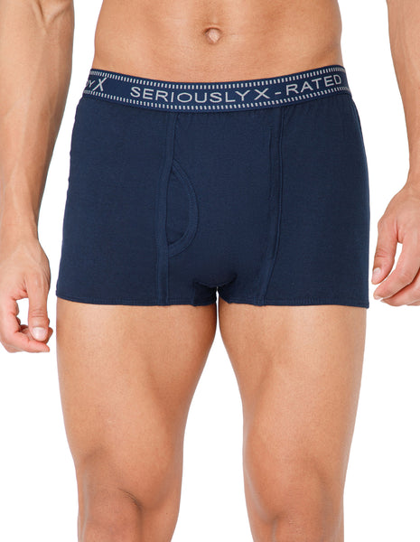 BodyX Men Solid Cotton Super combed Trunk-BX1115T-NVY