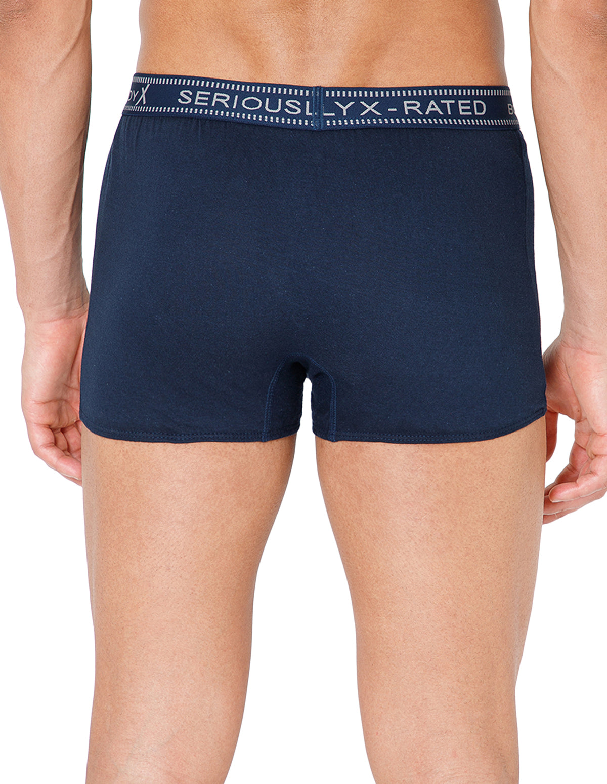 BodyX Men Solid Cotton Super combed Trunk-BX1115T-NVY