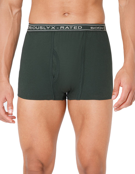 BodyX Men Solid Cotton Super combed Trunk-BX1115T-OLV