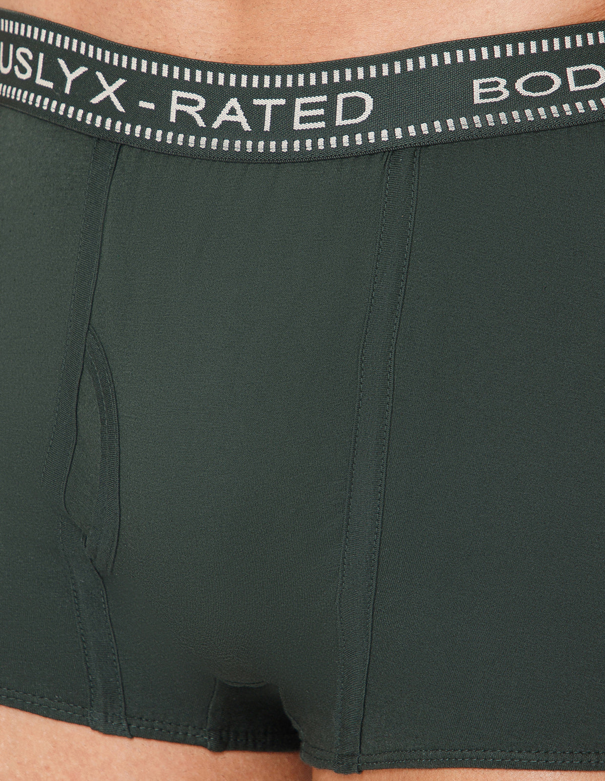 BodyX Men Solid Cotton Super combed Trunk-BX1115T-OLV